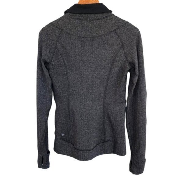 Lululemon Think Fast Pullover Size 4 Heathered Herringbone - Picture 11 of 12